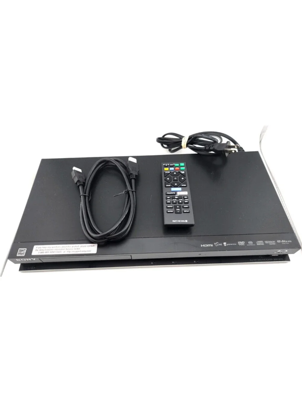 Sony BDP‑S570 Blu‑ray Disc DVD Player–3D– HDMI – w/Remote– Tested & Works Great!